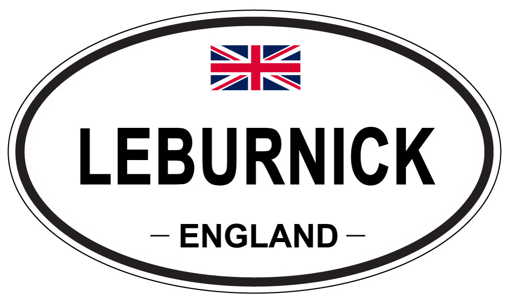 LEBURNICK, ENGLAND - Oval Sticker
