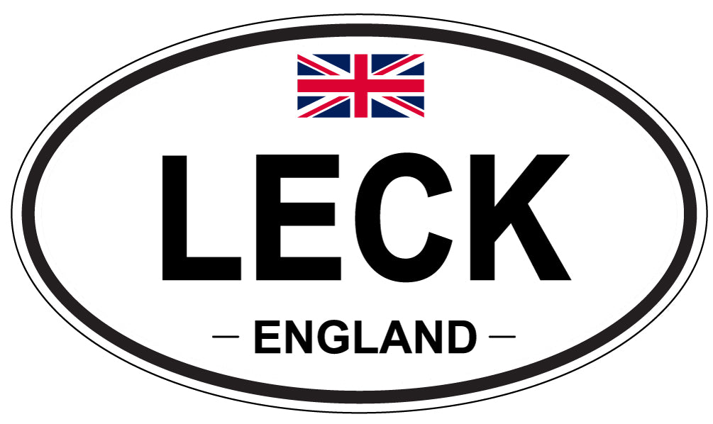 LECK, England - Oval Magnet