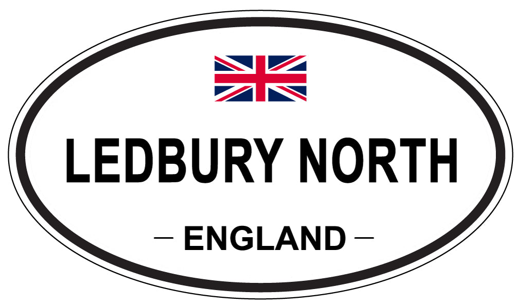 LEDBURY NORTH, ENGLAND - Oval Sticker