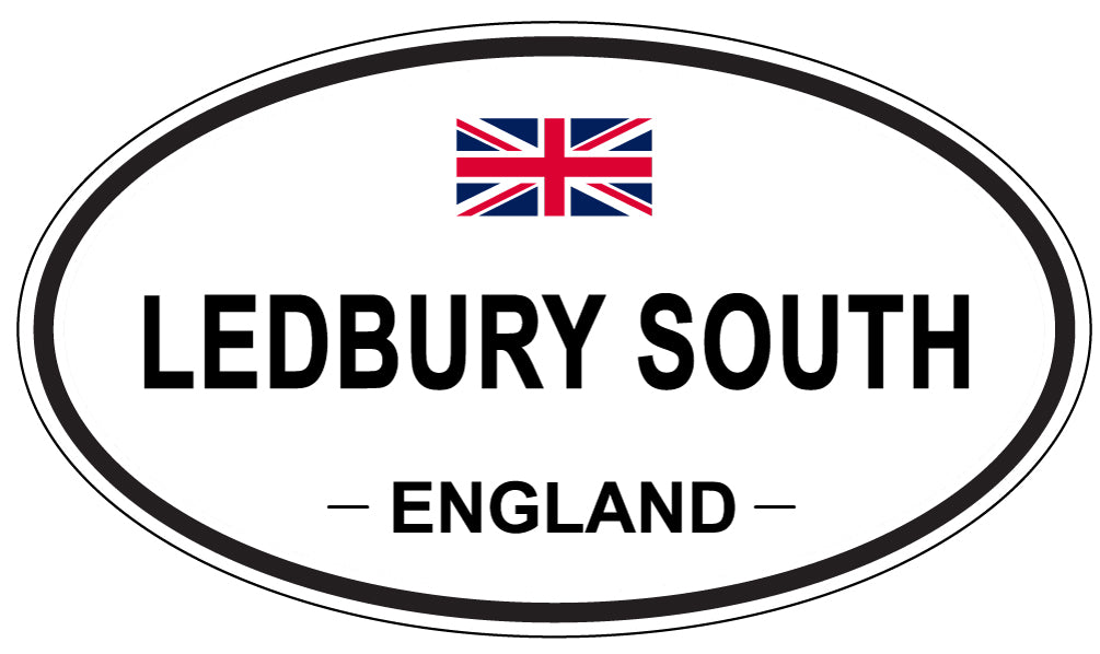 LEDBURY SOUTH, ENGLAND - Oval Sticker