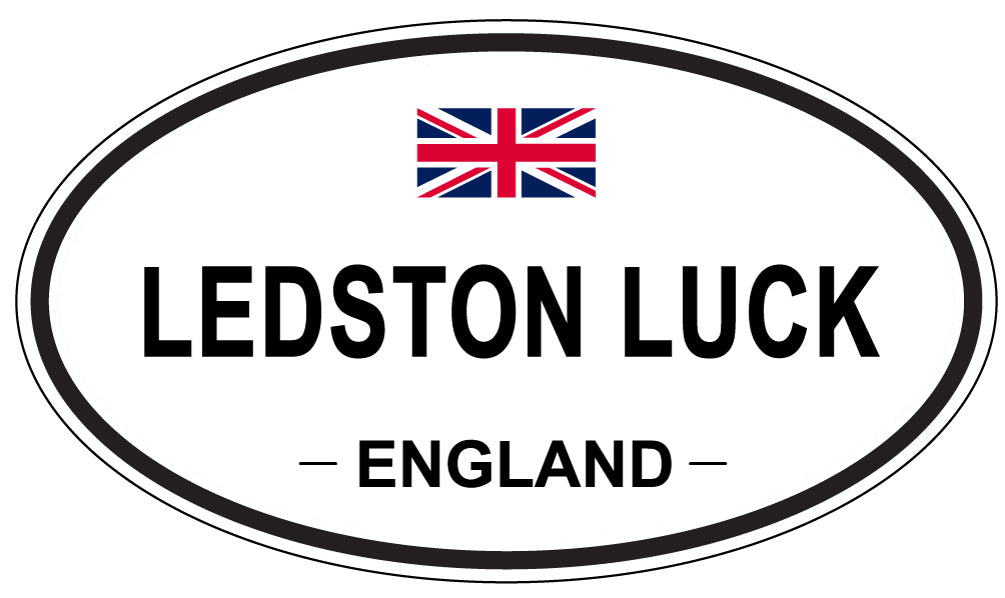 LEDSTON LUCK, ENGLAND - Oval Sticker