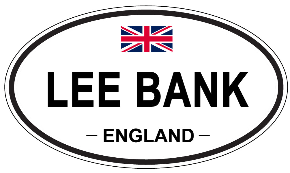 LEE BANK, ENGLAND - Oval Sticker