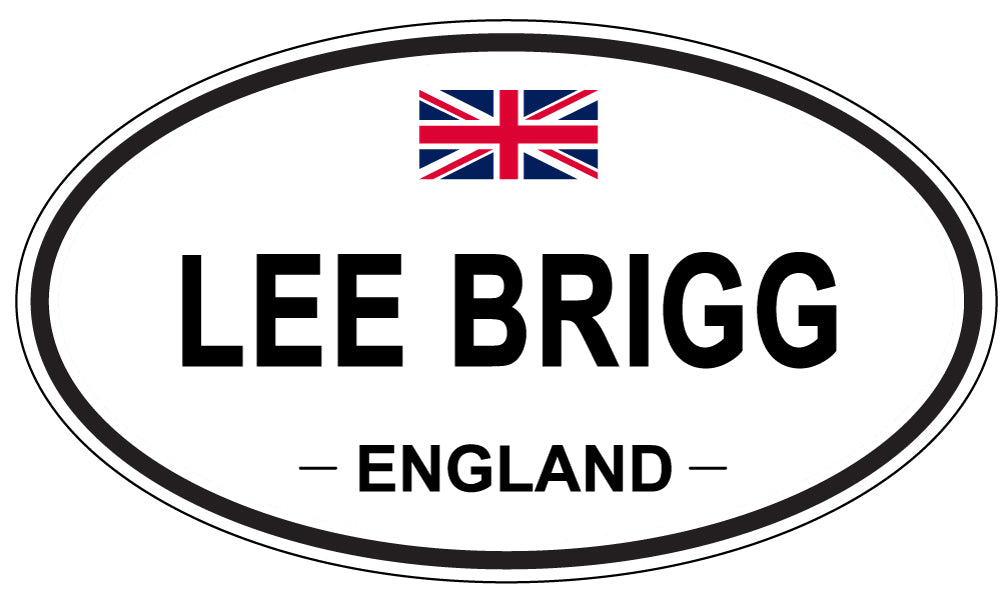 LEE BRIGG, ENGLAND - Oval Sticker