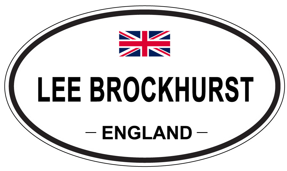 LEE BROCKHURST, ENGLAND - Oval Sticker