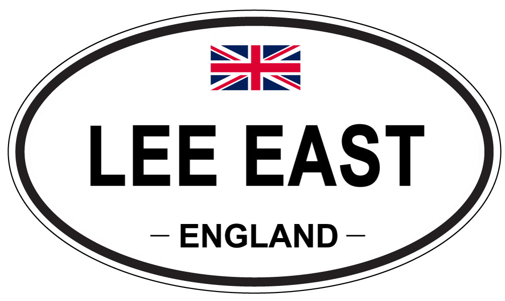 LEE EAST, ENGLAND - Oval Sticker