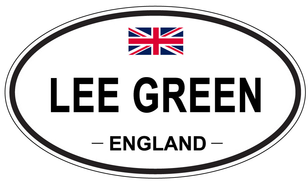 LEE GREEN, ENGLAND - Oval Sticker