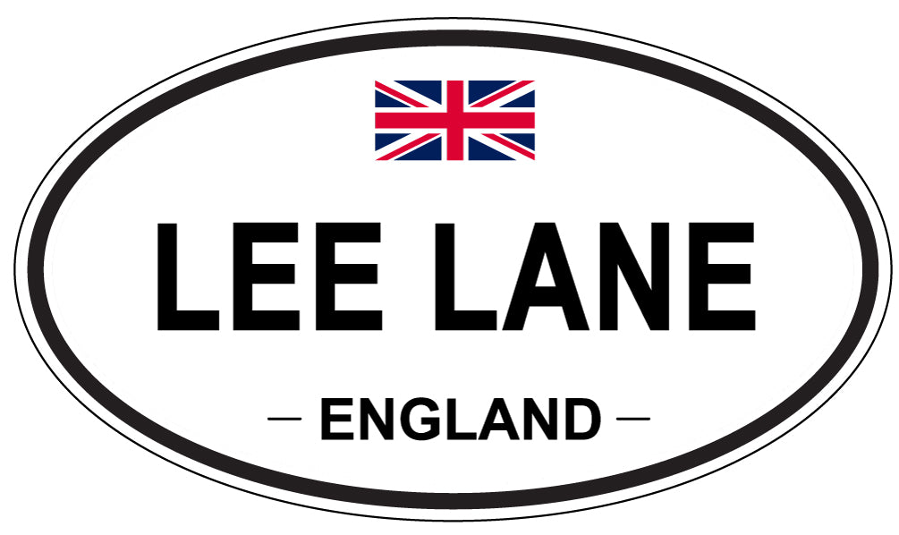 LEE LANE, England - Oval Magnet