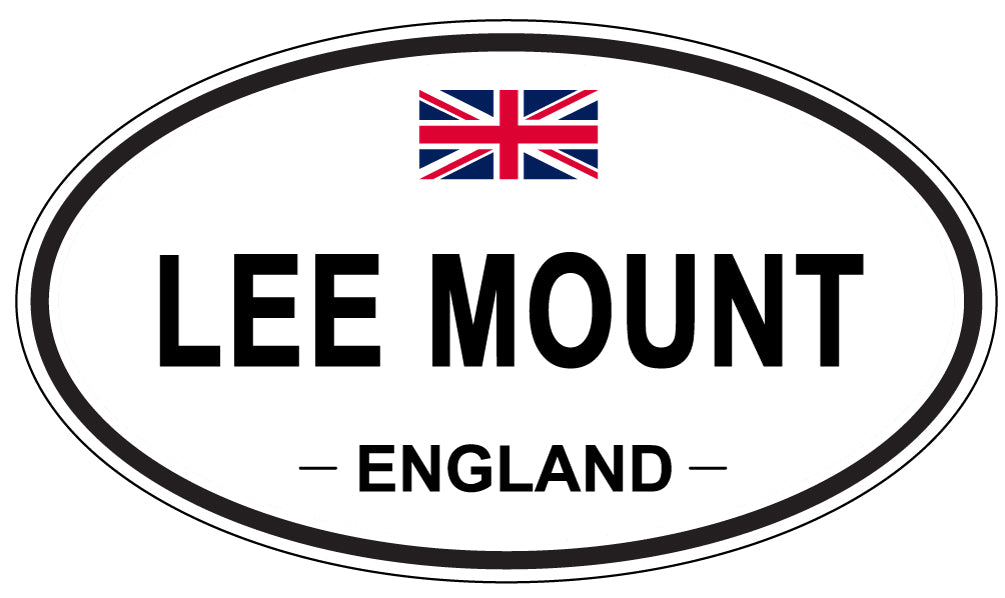 LEE MOUNT, ENGLAND - Oval Sticker