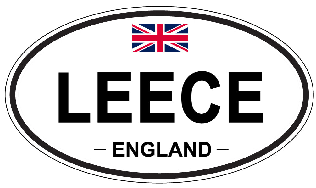 LEECE, England - Oval Magnet