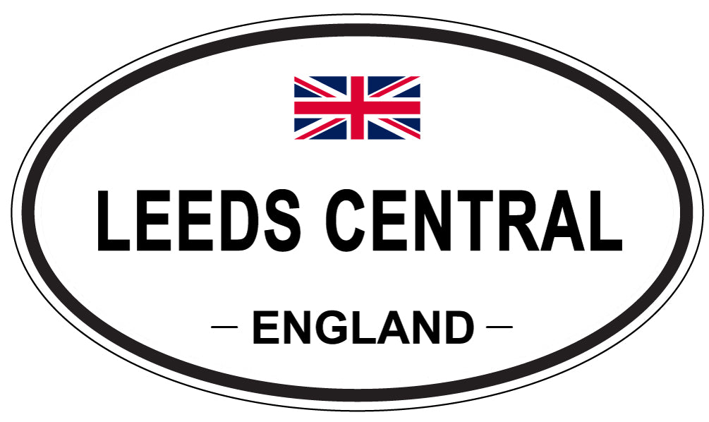 LEEDS CENTRAL, England - Oval Magnet