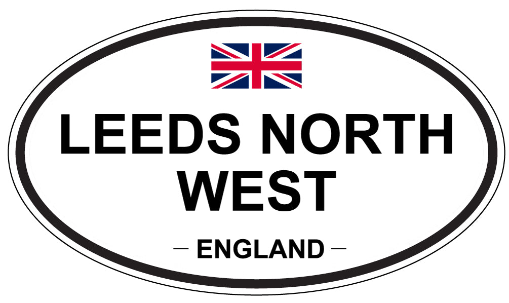 LEEDS NORTH WEST, ENGLAND - Oval Sticker