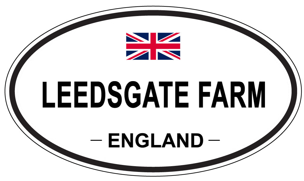LEEDSGATE FARM, ENGLAND - Oval Sticker