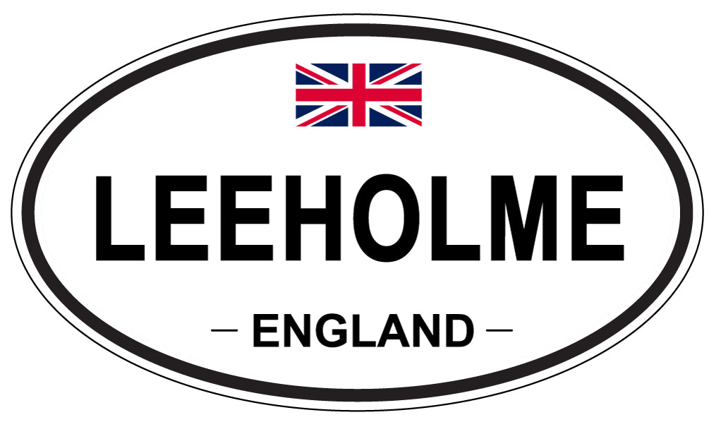 LEEHOLME, ENGLAND - Oval Sticker