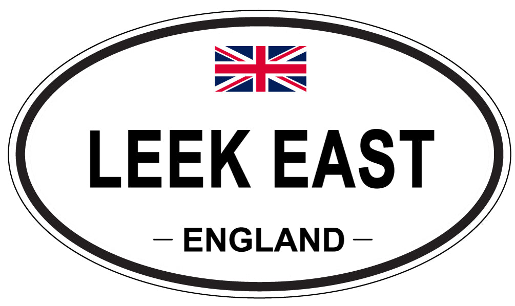LEEK EAST, England - Oval Magnet