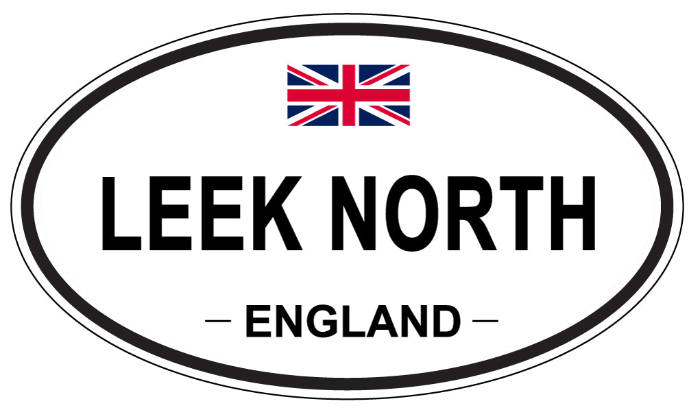 LEEK NORTH, England - Oval Magnet
