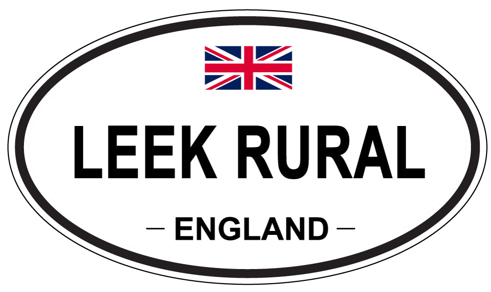 LEEK RURAL, ENGLAND - Oval Sticker