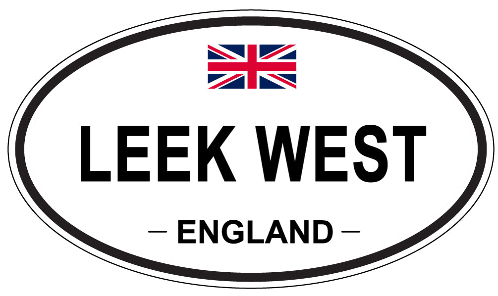 LEEK WEST, England - Oval Magnet
