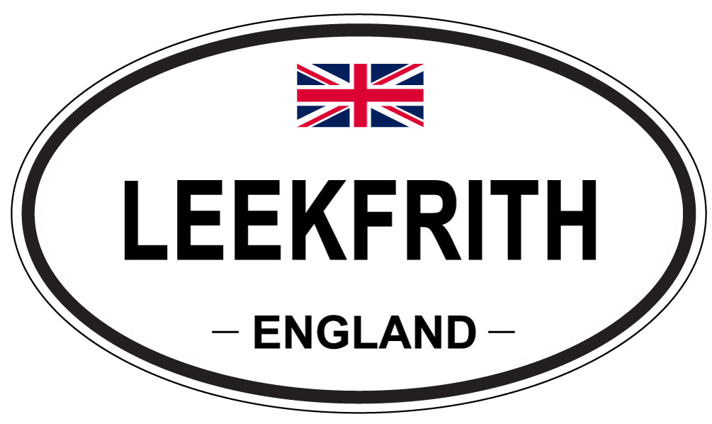 LEEKFRITH, ENGLAND - Oval Sticker