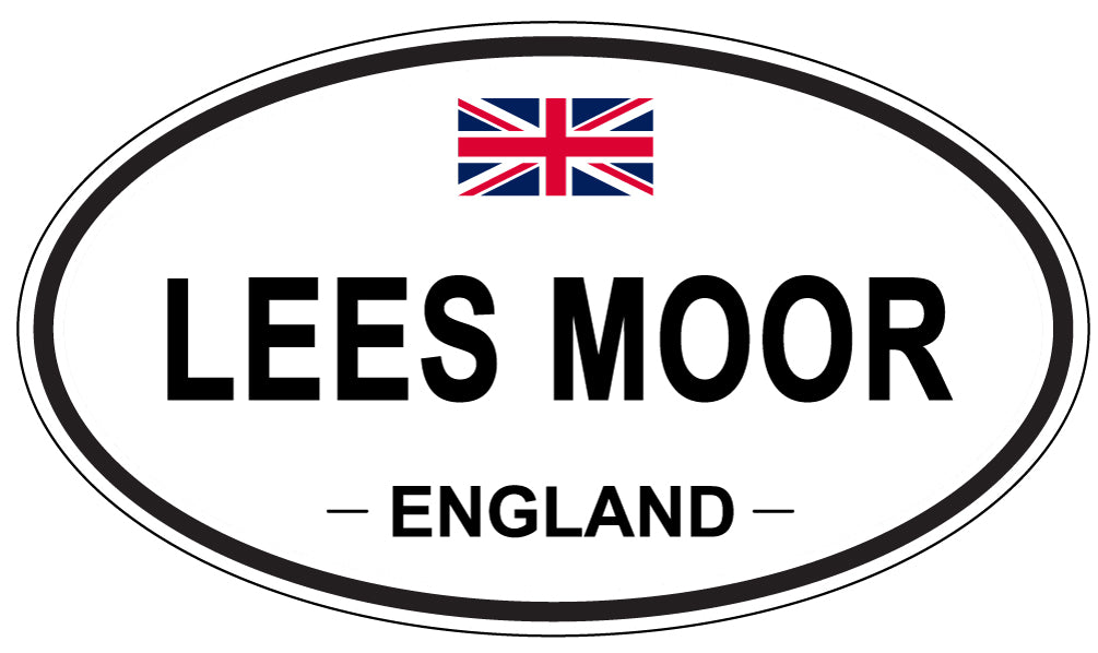 LEES MOOR, ENGLAND - Oval Sticker