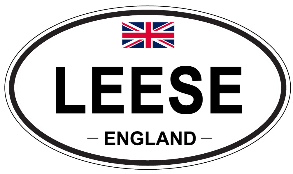 LEESE, England - Oval Magnet