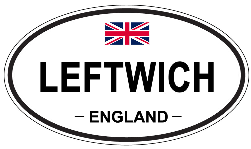 LEFTWICH, ENGLAND - Oval Sticker