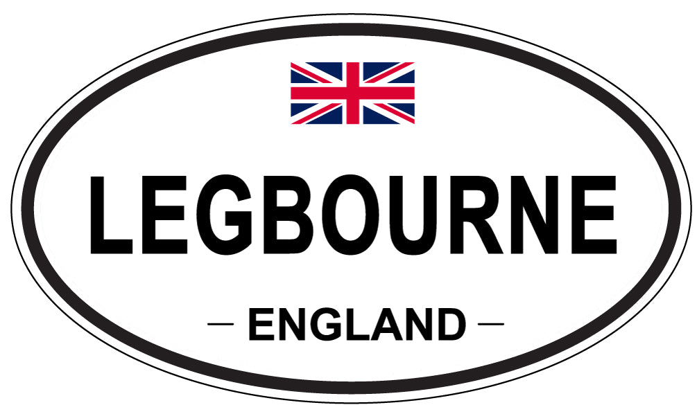 LEGBOURNE, ENGLAND - Oval Sticker