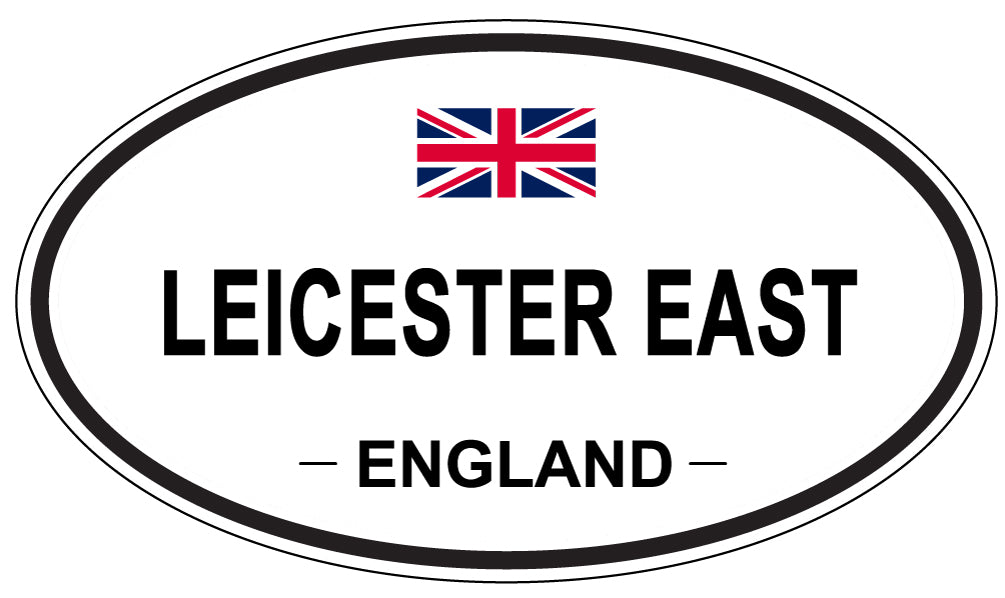 LEICESTER EAST, England - Oval Magnet