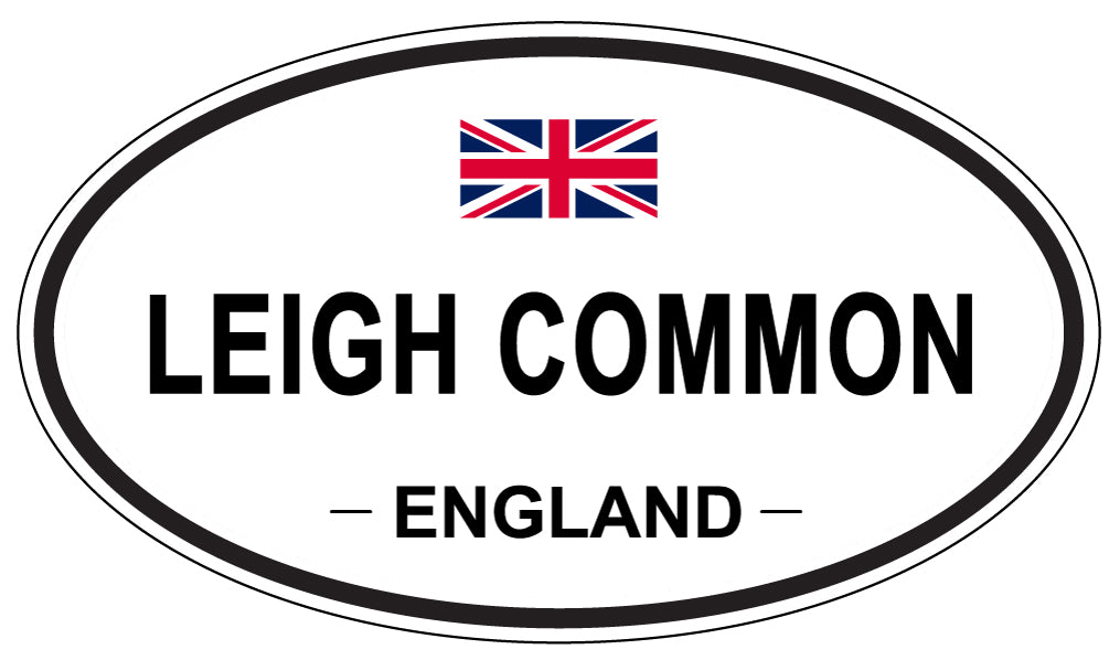 LEIGH COMMON, ENGLAND - Oval Sticker