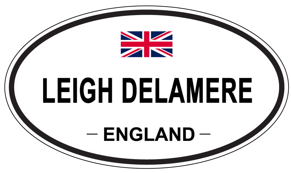 LEIGH DELAMERE, ENGLAND - Oval Sticker