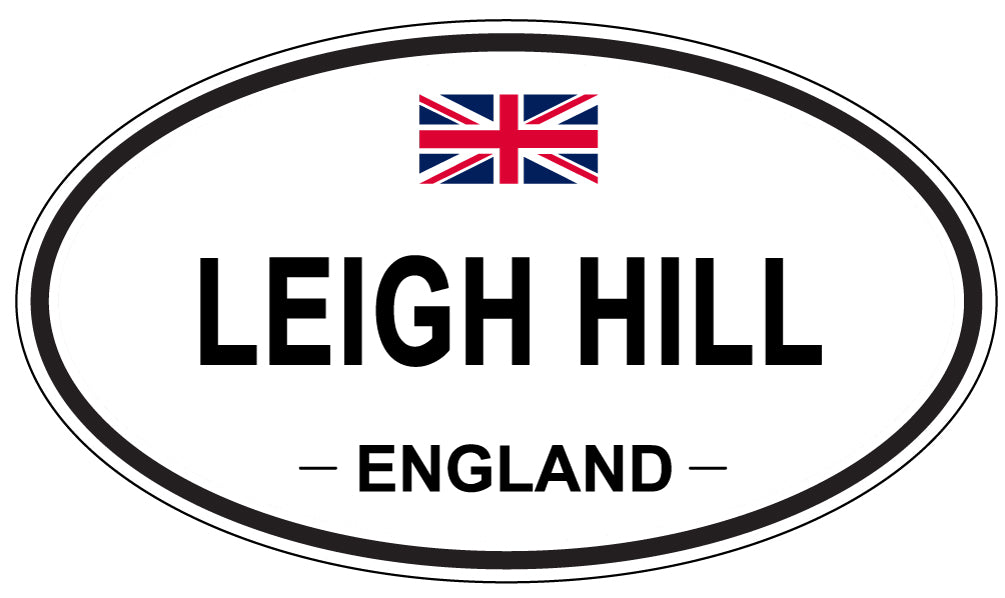 LEIGH HILL, ENGLAND - Oval Sticker