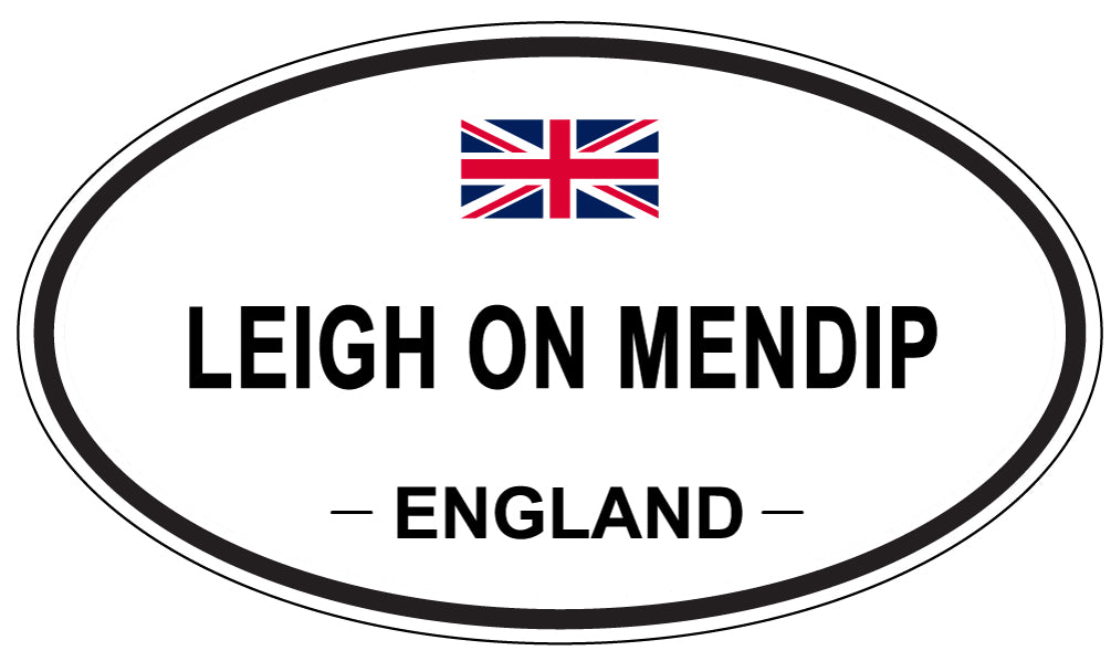 LEIGH ON MENDIP, England - Oval Magnet