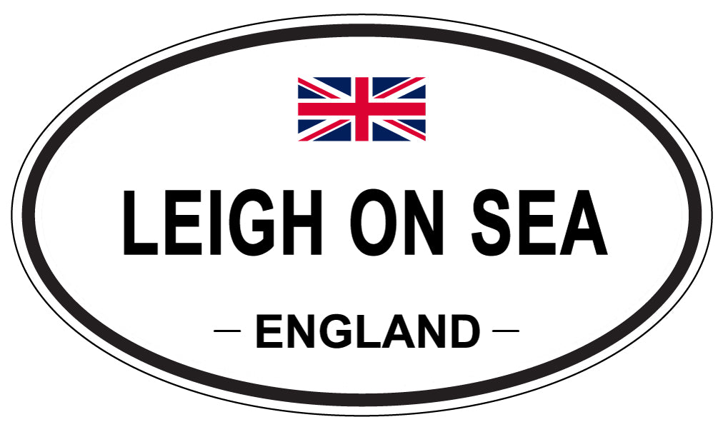 LEIGH ON SEA, ENGLAND - Oval Sticker