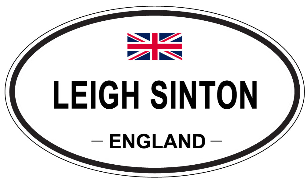 LEIGH SINTON, ENGLAND - Oval Sticker