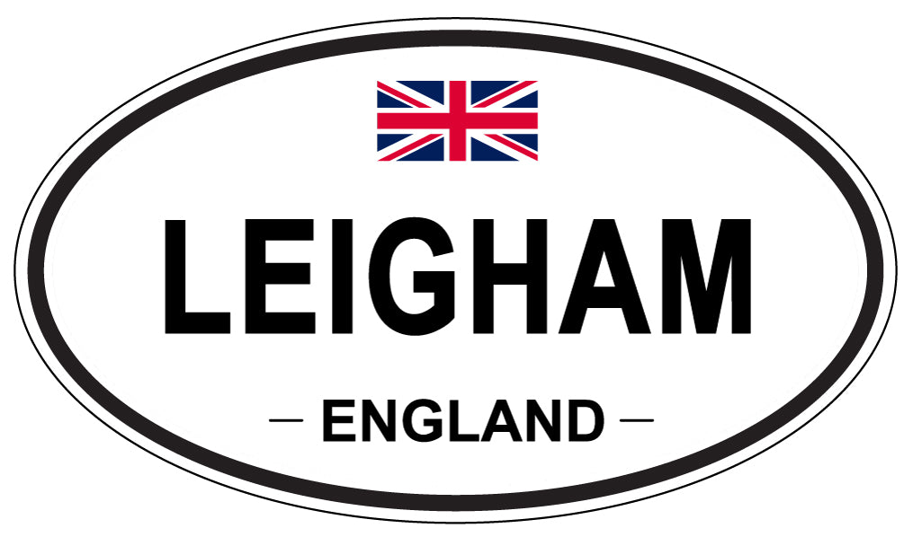 LEIGHAM, ENGLAND - Oval Sticker
