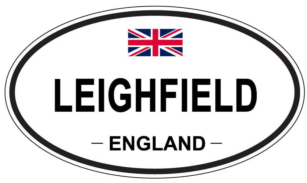 LEIGHFIELD, ENGLAND - Oval Sticker