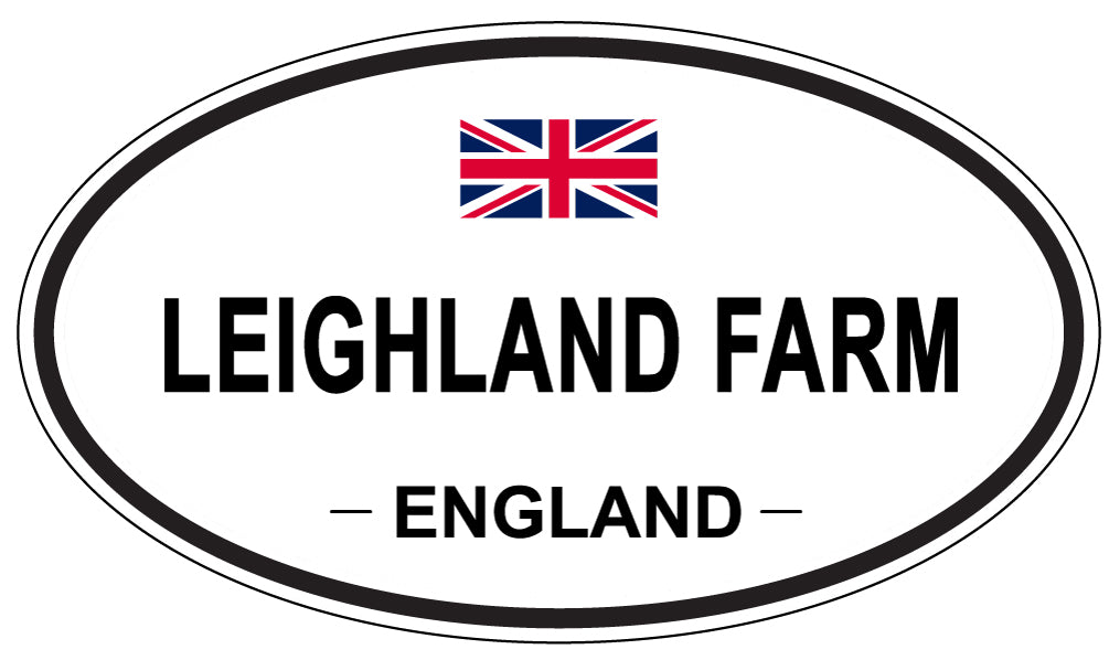 LEIGHLAND FARM, England - Oval Magnet