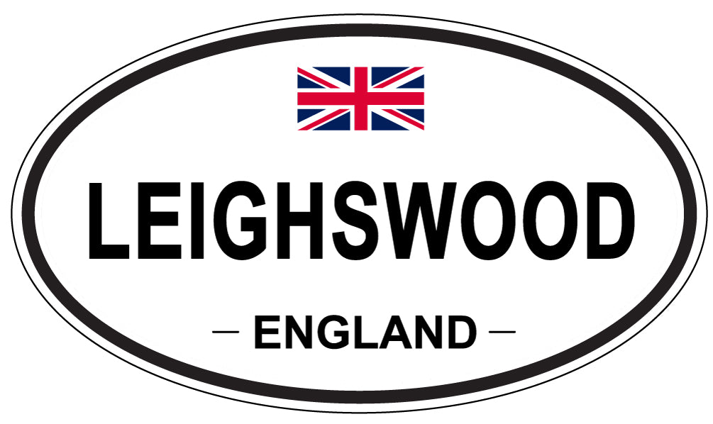 LEIGHSWOOD, ENGLAND - Oval Sticker