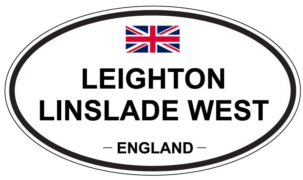 LEIGHTON LINSLADE WEST, ENGLAND - Oval Sticker