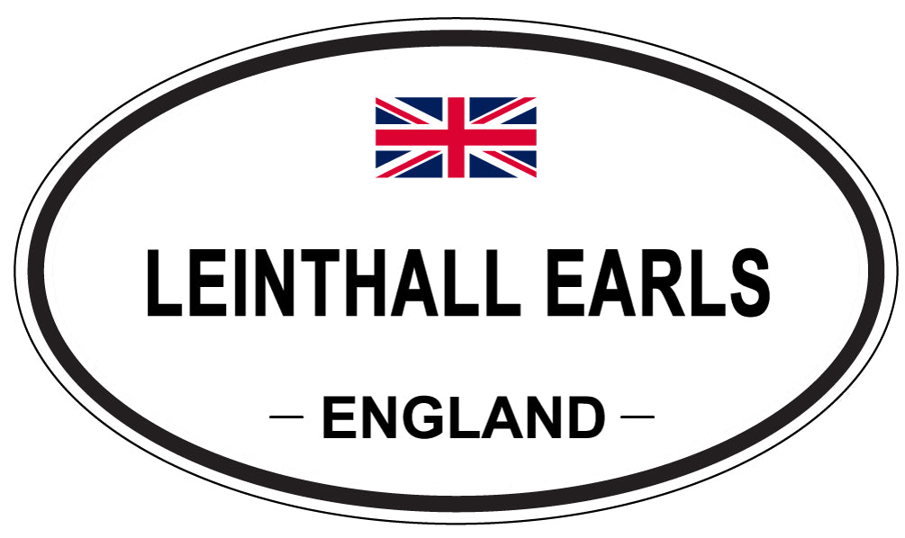 LEINTHALL EARLS, England - Oval Magnet