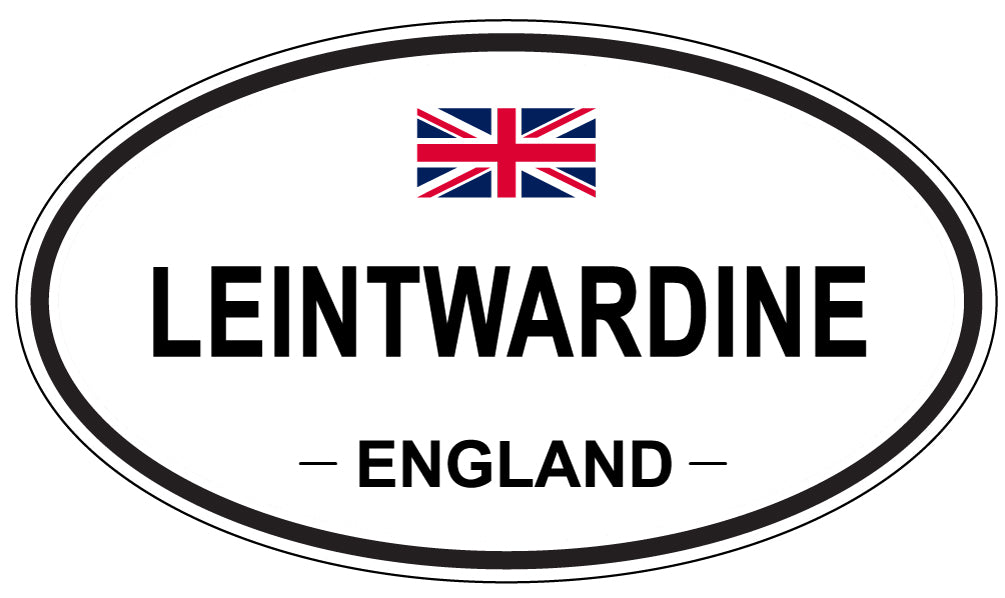 LEINTWARDINE, ENGLAND - Oval Sticker