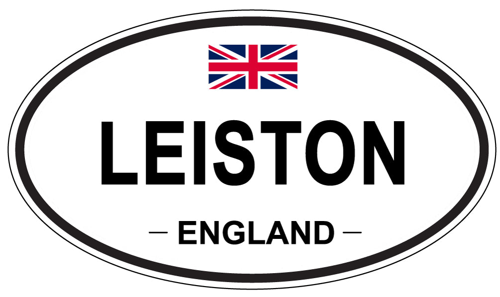 LEISTON, ENGLAND - Oval Sticker
