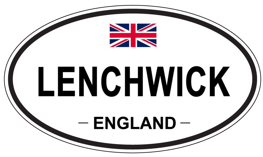 LENCHWICK, ENGLAND - Oval Sticker