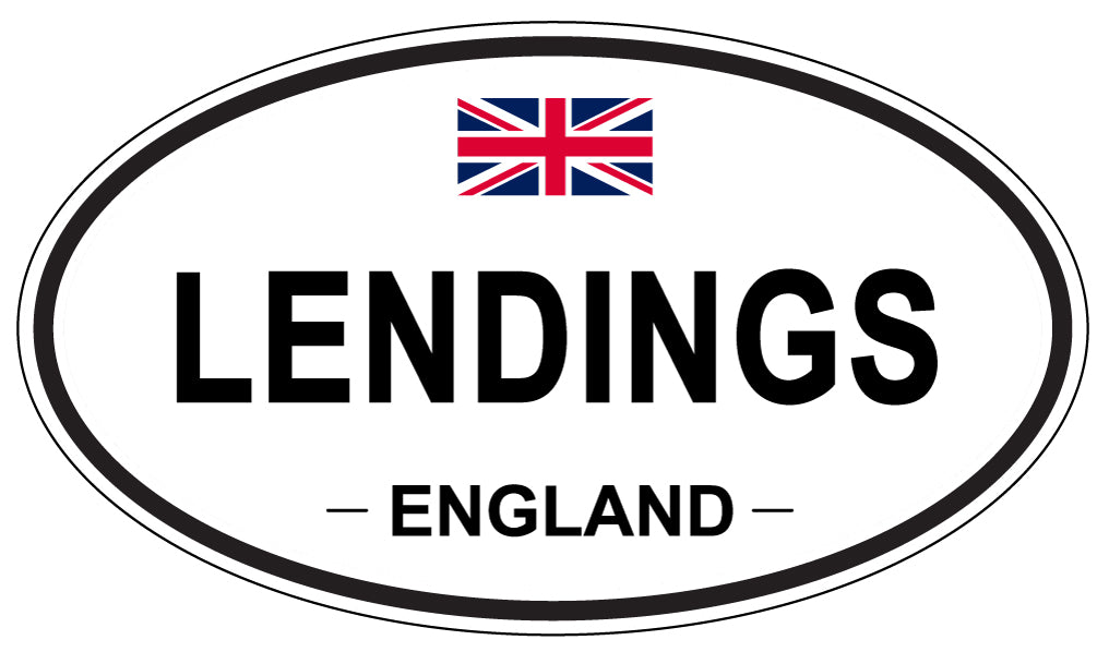 LENDINGS, England - Oval Magnet