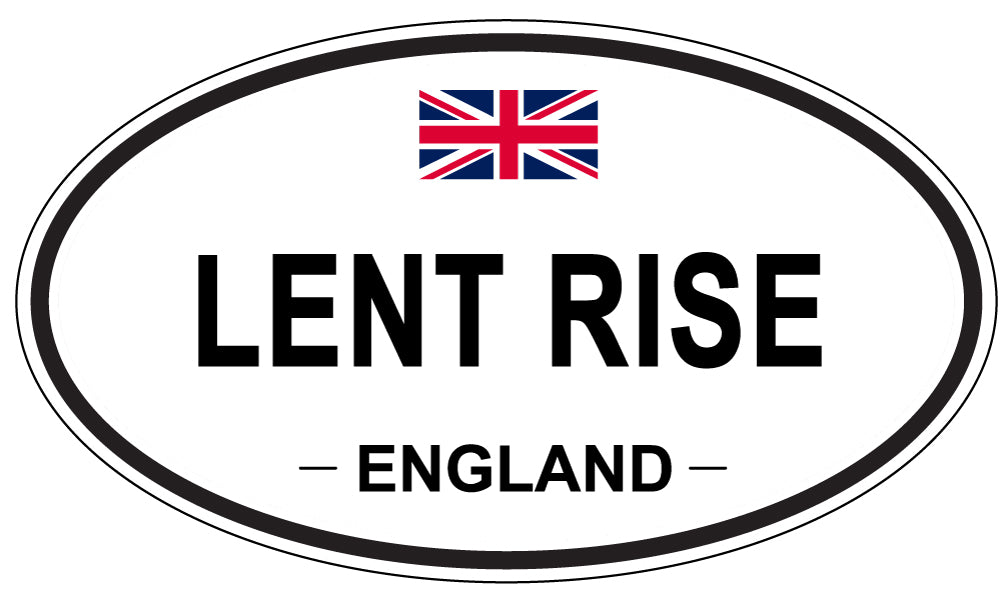 LENT RISE, ENGLAND - Oval Sticker