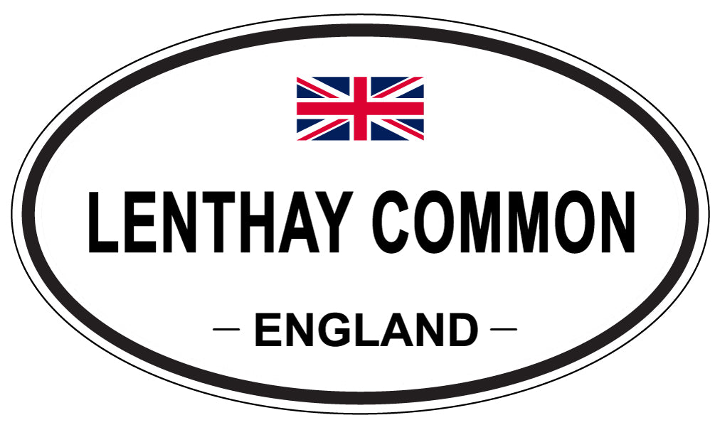 LENTHAY COMMON, ENGLAND - Oval Sticker