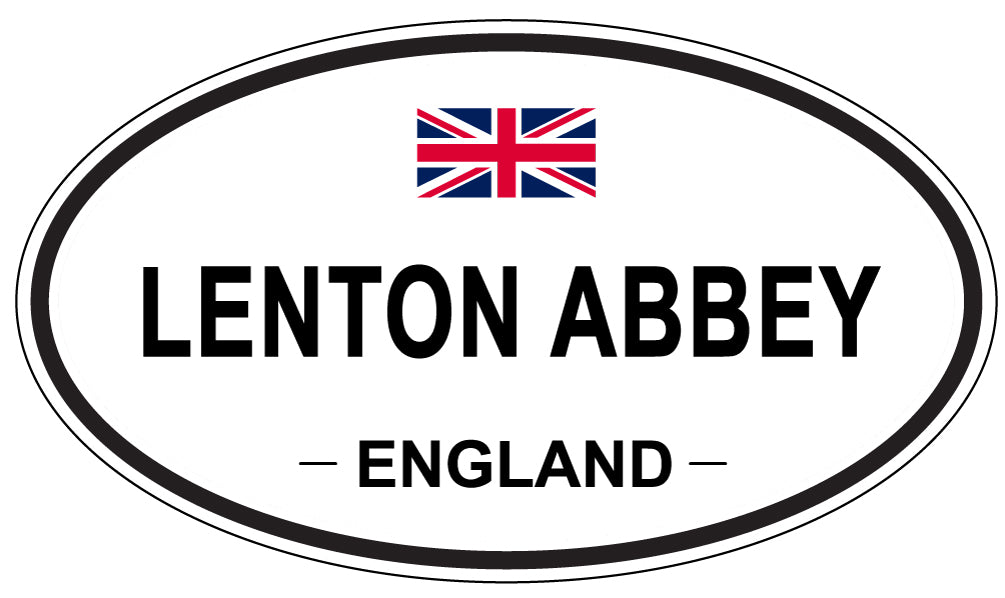 LENTON ABBEY, England - Oval Magnet