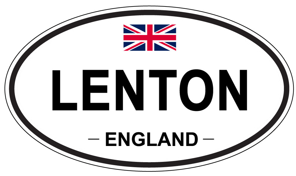 LENTON, England - Oval Magnet