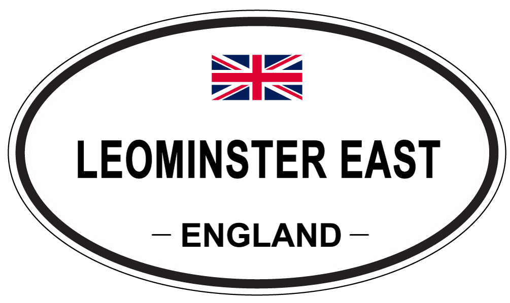 LEOMINSTER EAST, ENGLAND - Oval Sticker