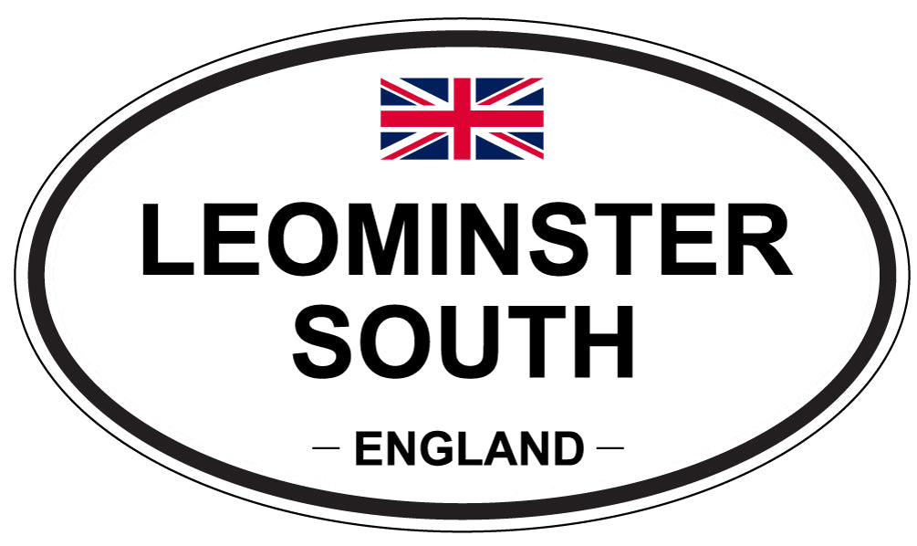 LEOMINSTER SOUTH, ENGLAND - Oval Sticker