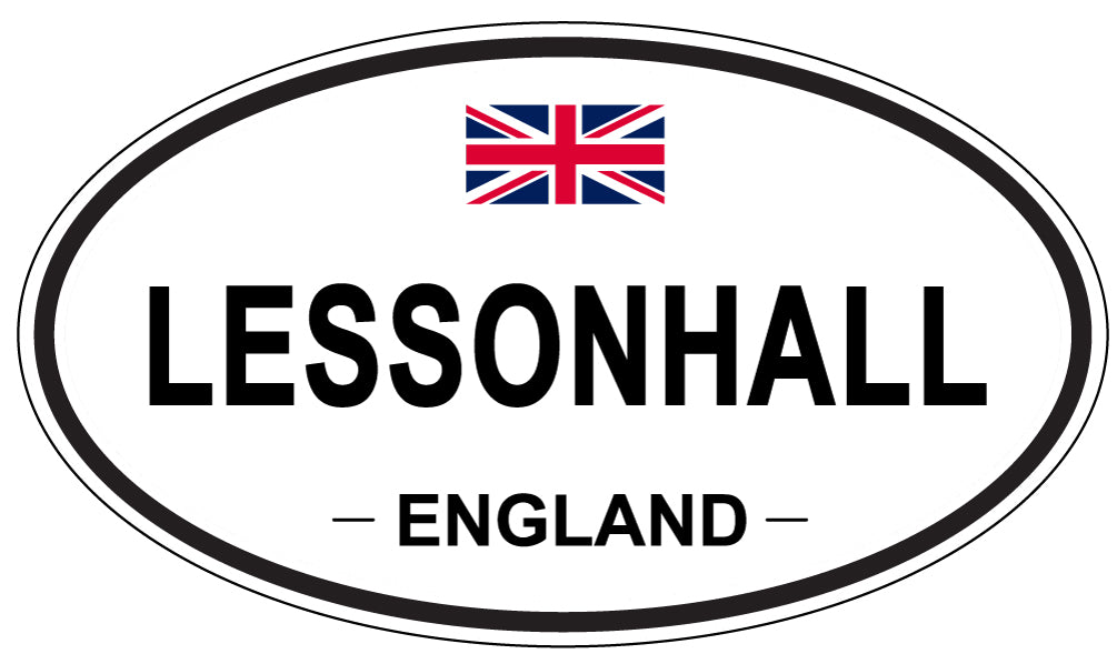 LESSONHALL, ENGLAND - Oval Sticker